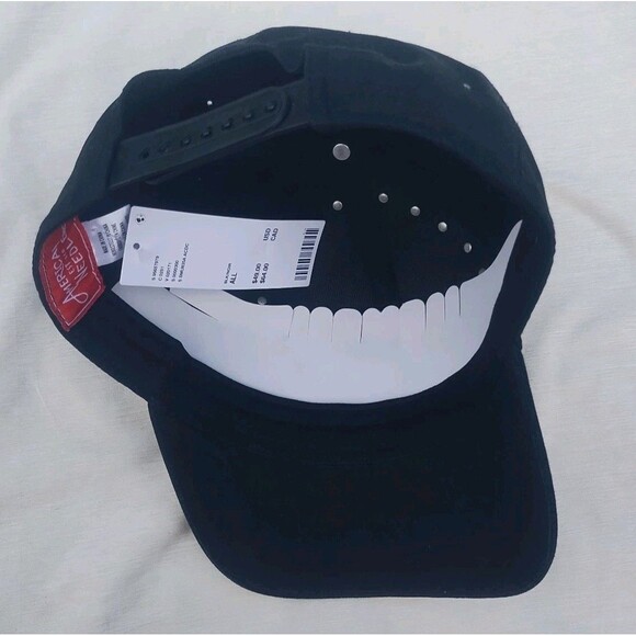 AC/DC Hat Black Studded Snapback Cap Highway To Hell World Tour 1979 Band NWT - Picture 4 of 4